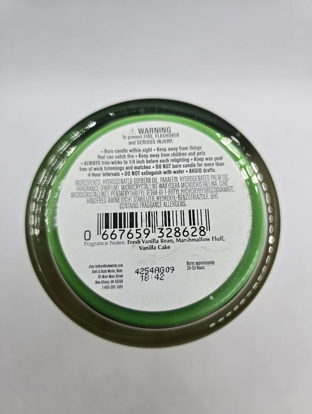 Bath & Body Works Vanilla Bean Noel Single Wick Candle Soy Wax Blend Exclusive